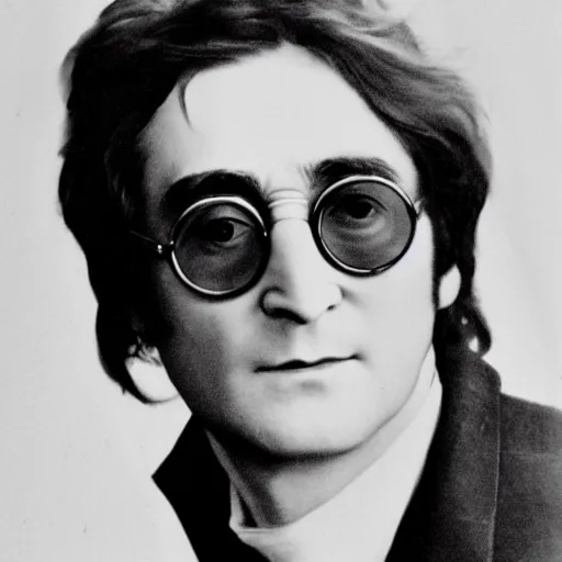 Prompt: romanticera portrait of john lennon