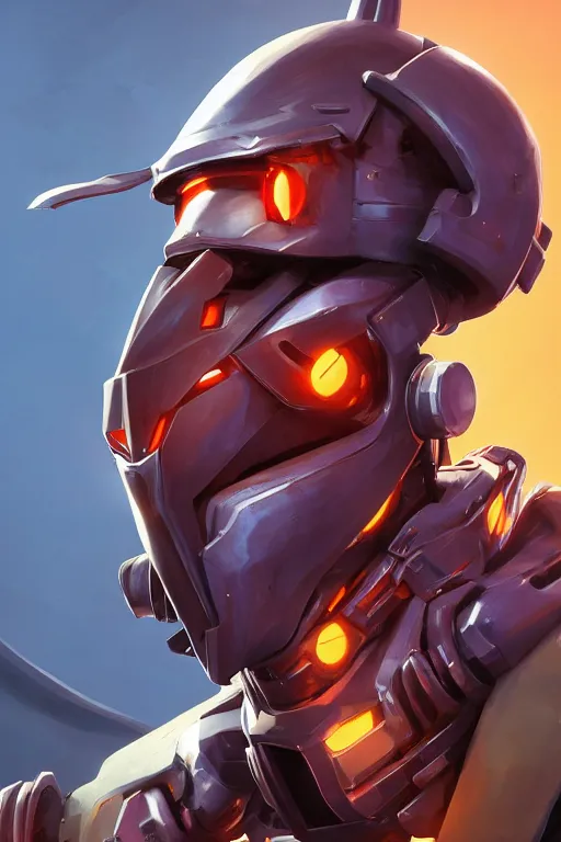 Image similar to epic mask helmet robot ninja portrait stylized as fornite style game design fanart by concept artist gervasio canda, behance hd by jesper ejsing, by rhads, makoto shinkai and lois van baarle, ilya kuvshinov, rossdraws global illumination radiating a glowing aura global illumination ray tracing hdr render in unreal engine 5