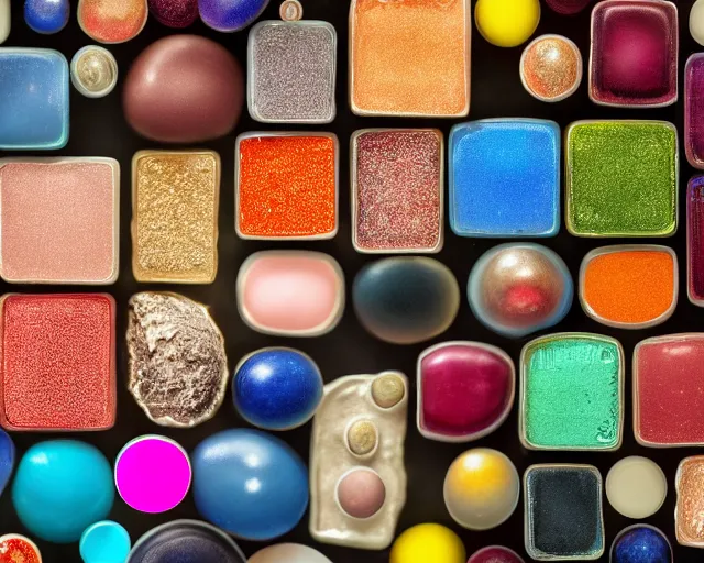 Image similar to microscopic image of molecular cosmetics, high resolution, 4 k