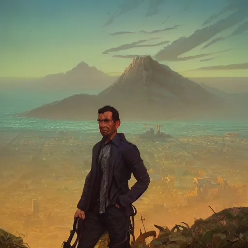 Image similar to highly detailed portrait salvador dalli in gta v, stephen bliss, unreal engine, fantasy art by greg rutkowski, loish, rhads, ferdinand knab, makoto shinkai and lois van baarle, ilya kuvshinov, rossdraws, tom bagshaw, global illumination, radiant light, detailed and intricate environment