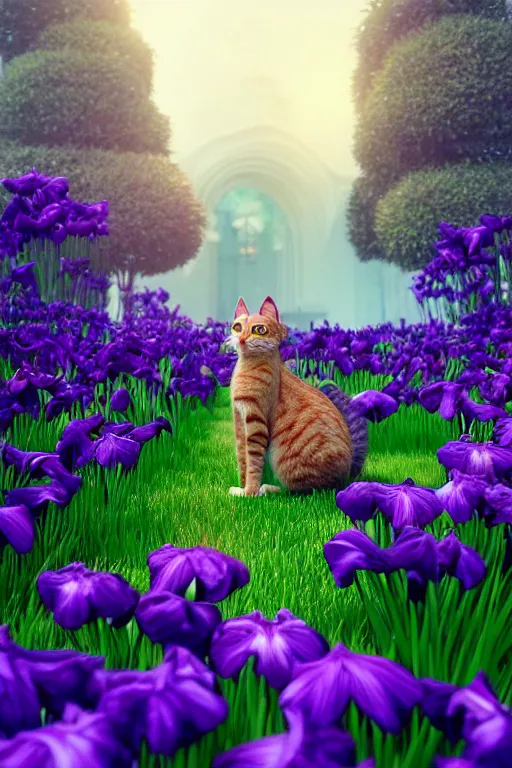 Prompt: a cat looking at the most beautiful thing in the world, wide irises, this is beautiful, pixar, volumetric lighting, epic composition, hyper detailed, ultra realistic, sharp focus, octane render, volumetric, ray tracing, artstation trending, cgsociety, sense of awe, 4 k