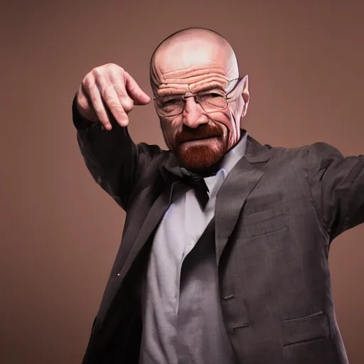 Walter White dancing with a creepy grin, award-winning | Stable ...