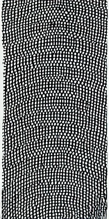 Image similar to cosmic horror by bridget riley