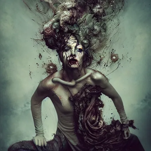 Image similar to eldritch god, by brooke shaden and alberto seveso and eve ventrue and john salminen and tim okamura, trending on artstation hq, deviantart, pinterest, 4 k uhd image