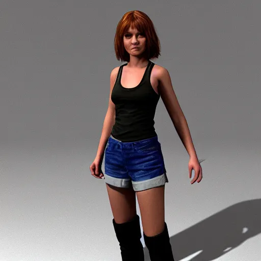 Image similar to A 3d model of female protagonist by Leticia Gillett