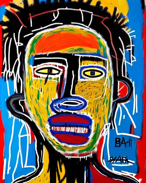 Image similar to A extremely highly detailed majestic hi-res beautiful immaculate head and shoulders award winning painting masterpiece of the face of a strong black african man by Jean-Michel Basquiat, 8k, high textures, hyper sharp, insanely detailed and intricate, super detailed, 8k HDR high quality