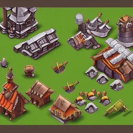 Image similar to town hall 1 5 concept art, clash of clans style, th 1 5 concept from clash of clans