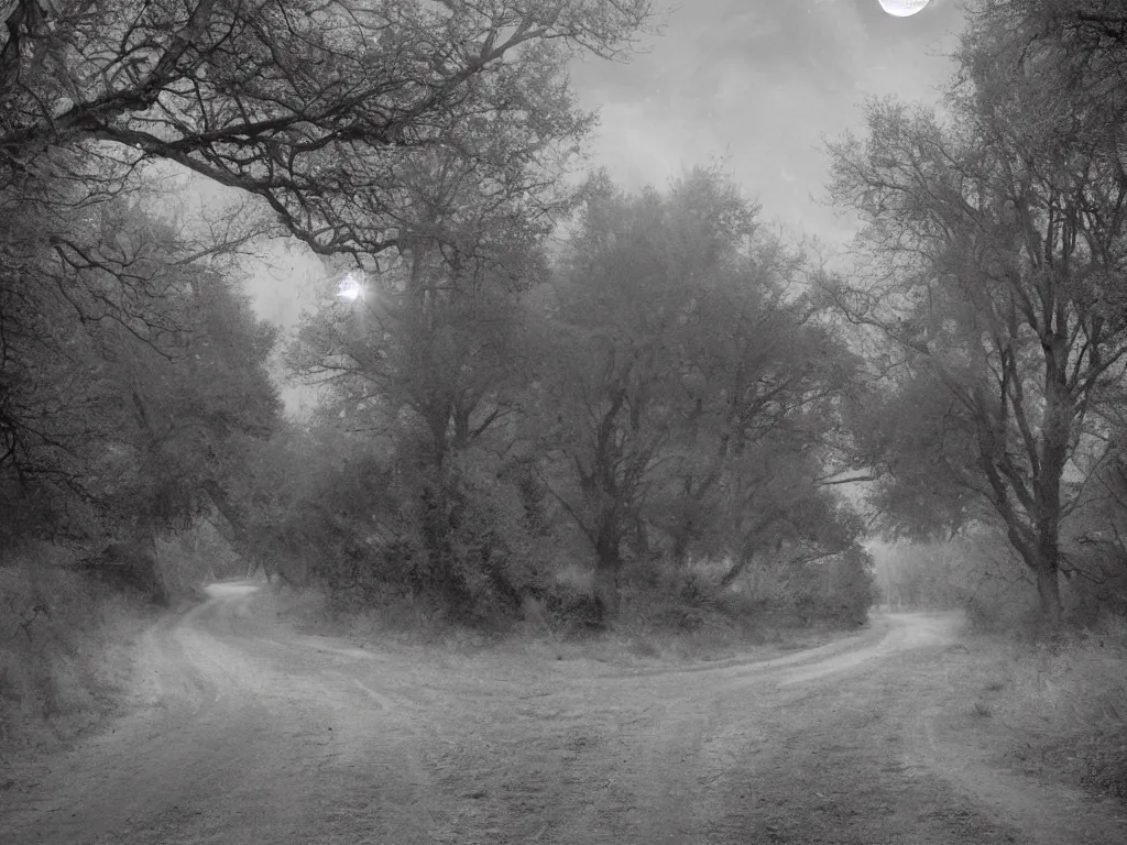 Image similar to moonlit medieval road