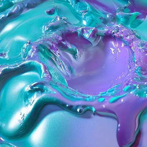 Image similar to hyper real 8 k melting slime