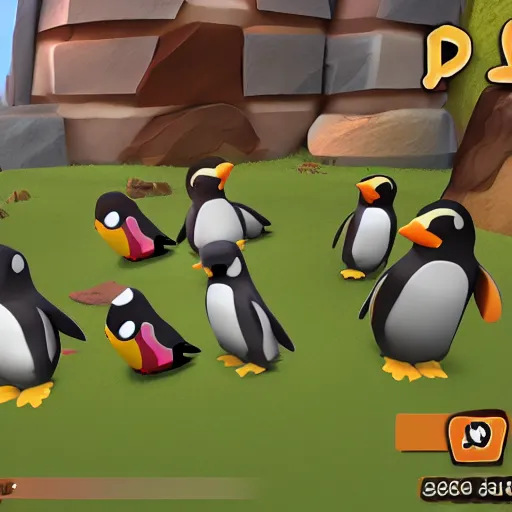 Prompt: unity, fat penguin asset collection, in - game screenshot