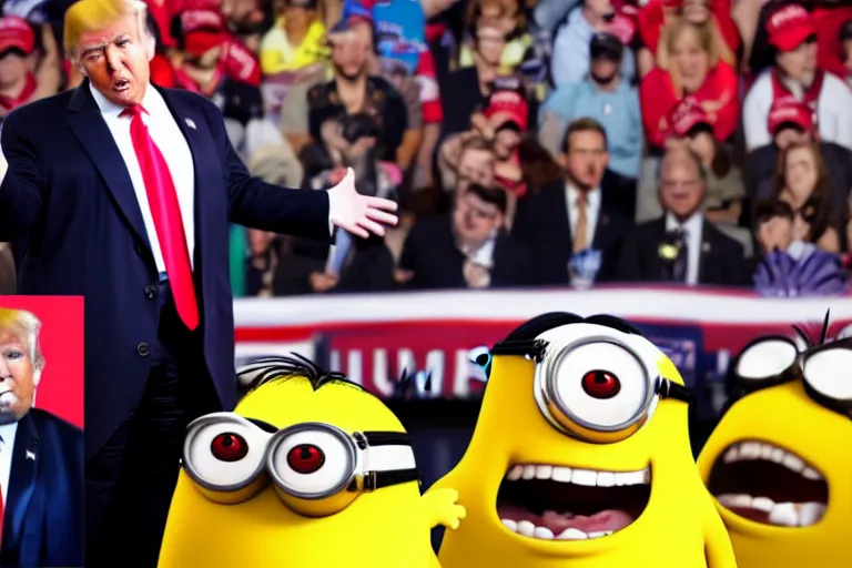 Image similar to donald trump minion