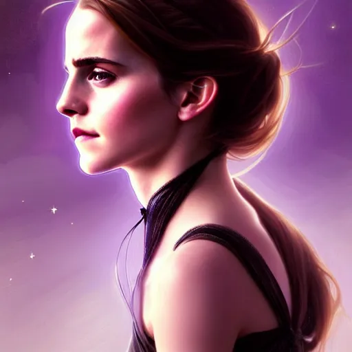 Prompt: beautiful portrait of emma watson, natural beauty expressive pose, fantasy, intricate, elegant, highly detailed, digital painting, artstation, concept art, smooth, sharp focus, luxury fashion illustration, art by artgerm and greg rutkowski and alphonse mucha, brightly lit cinematic soft lighting, photorealistic