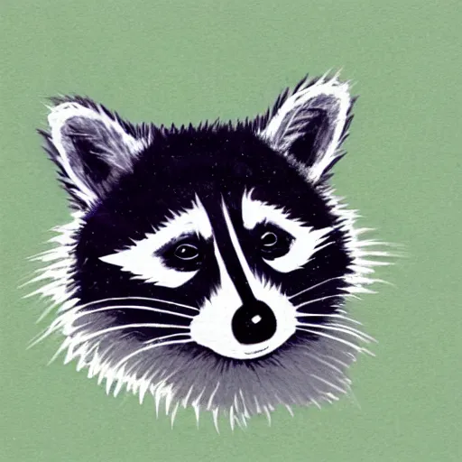 Prompt: a raccoon drawn in the style of starry night