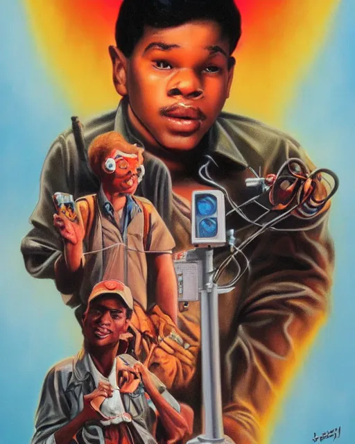 Image similar to steve lacy, airbrush, drew struzan illustration art, key art, movie poster