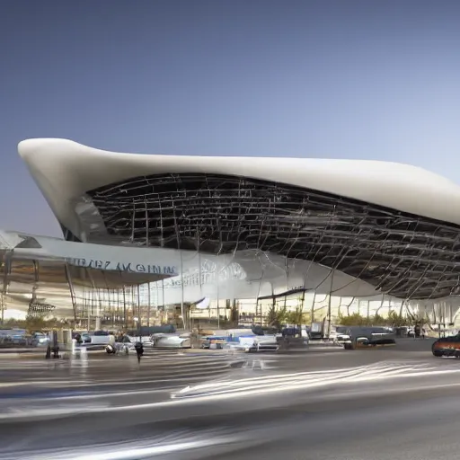 Image similar to LAX designed by Zaha Hadid