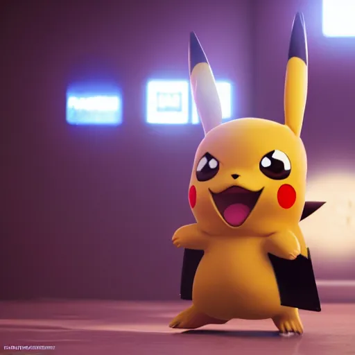 Image similar to A movie still of Pikachu as Detective Conan, exploration, photorealistic, concept art, cinematic, trending on artstation , realistic , 20mm camera , corona render , rule of thirds, hyper detailed , octane , 8k, photo-realistic maximum detail , volumetric light moody cinematic epic , ultra photoreal, octane render, render in unreal engine 5, 8k