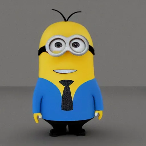 Prompt: Vladimir putin as a minion, highly detailed