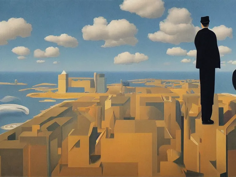 Image similar to painting with in a painting, painting by rene magritte, centered, high detail, high resolution