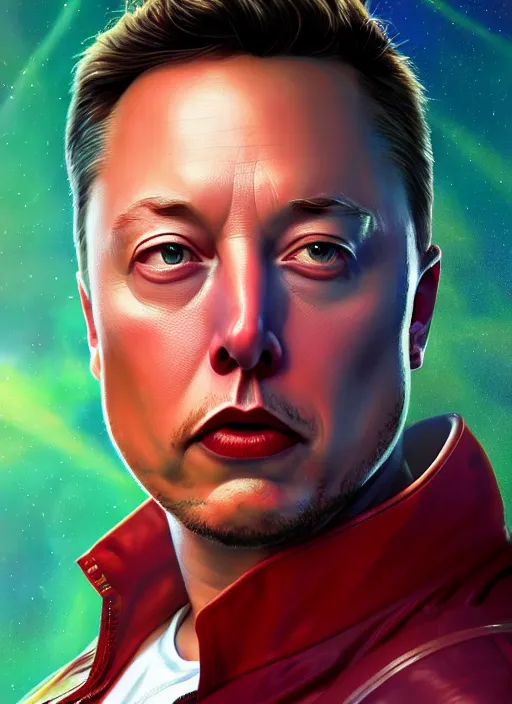 Prompt: ( ( ( hyperrealist cg an epic fantasy comic book style portrait painting of elon musk ) ) ) by thomas blackshear, spacex, mars mission, fantasy, photorealistic, octane render, vibrant colors, unreal engine, dynamic lighting, perfect factions, very detailed faces, trending on artstation, poster, volumetric lighting, 4 k, award winning