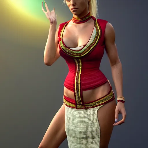 Image similar to daz3d genesis 8 female britney spears wearing mekhela bihu dress, Iray shaders, studio HDRI soft lighting, natural skin textures ultra hd 8k, ray traced, unreal engine, cinematic realistic portrait, face, beauty expressive pose, bare shoulders, fantasy, intricate, elegant, highly detailed, digital painting, artstation, concept art, smooth, sharp focus, illustration, art by artgerm and greg rutkowski and alphonse mucha