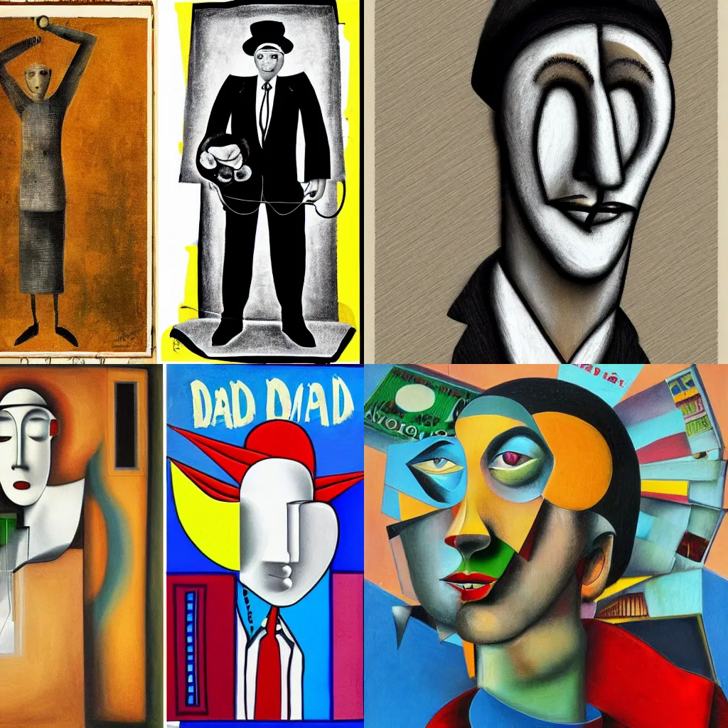 Prompt: Dadaism style and realism style