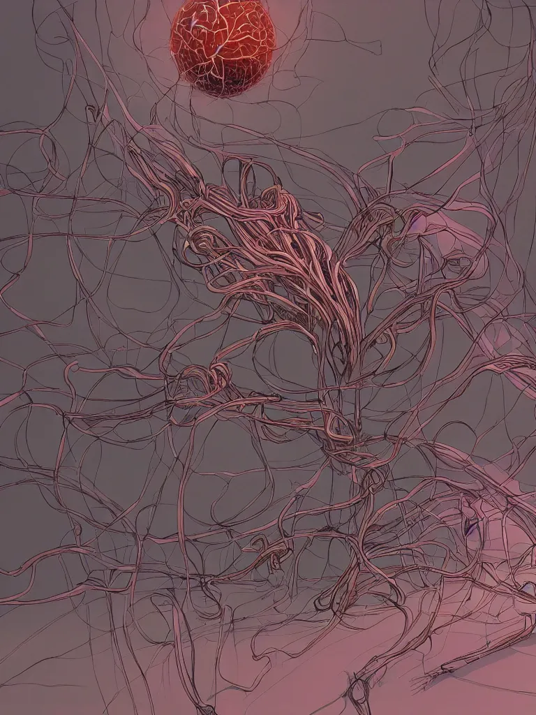 Image similar to nervous system regulation by disney concept artists, blunt borders, rule of thirds