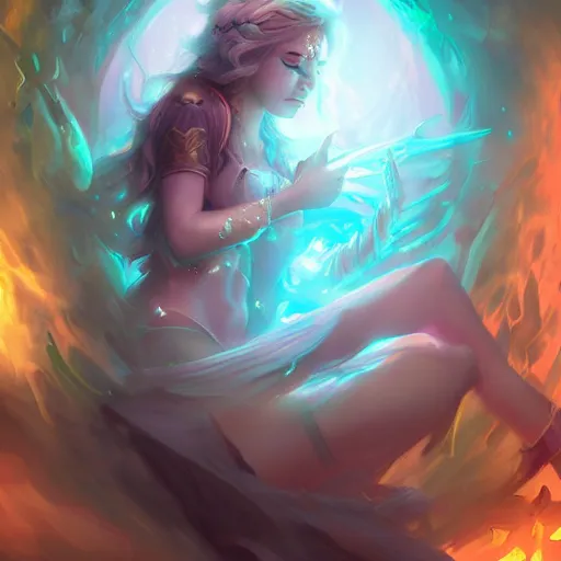 Prompt: fantasy portal to dreams by Ross Tran trending on artstation