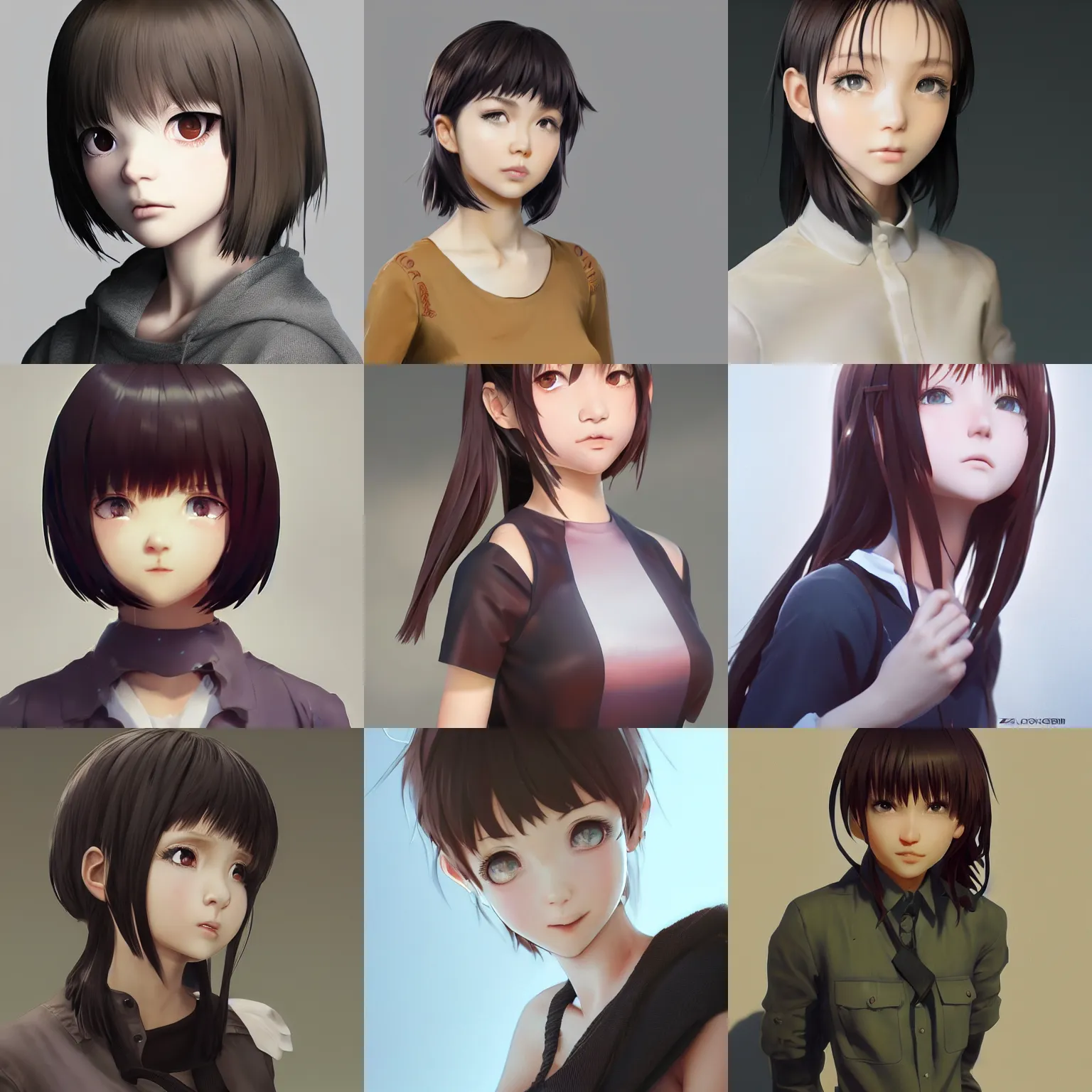 Prompt: Clothed,worksafe.at CGSociety by WLOP,ilya kuvshinov,krenz cushart,Greg Rutkowski,trending on artstation.Zbrush sculpt colored,Octane render in Maya,Houdini VFX.Close-up semirealistic anime young teen Filipino Malaysian Indonesian idol AV actress girl face,expressing joy,silky hair, deep eyes.Oil painting.Cinematic dramatic atmosphere,sharp focus,soft volumetric studio lighting.