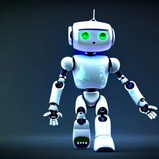 Image similar to a cute little robot. super realistic 8 k render of a elegant, cinematic composition