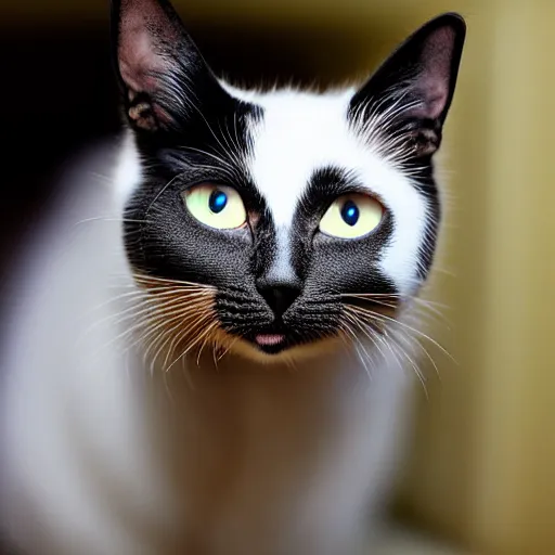 Image similar to a cat - pig - hybrid, animal photography
