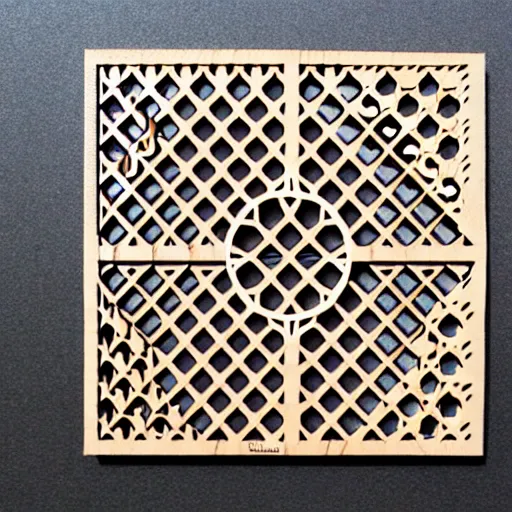 Image similar to layered lasercut wood