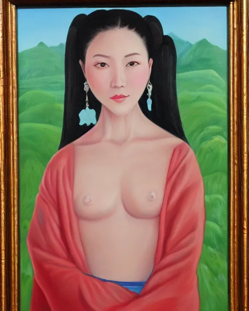 Prompt: oil painting of chinese aphrodite