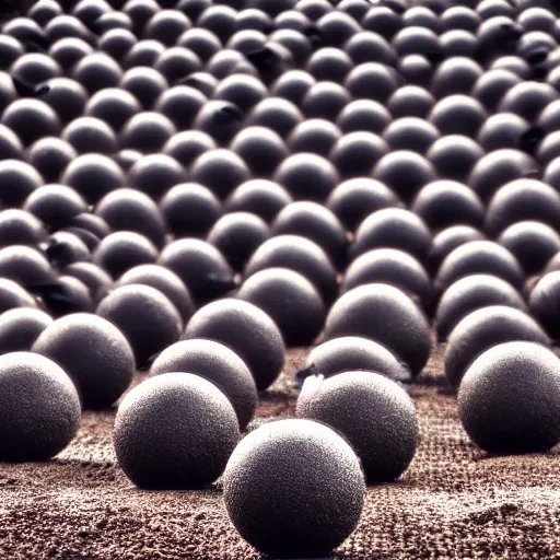 Image similar to army of balls containing universes, 5 5 mm