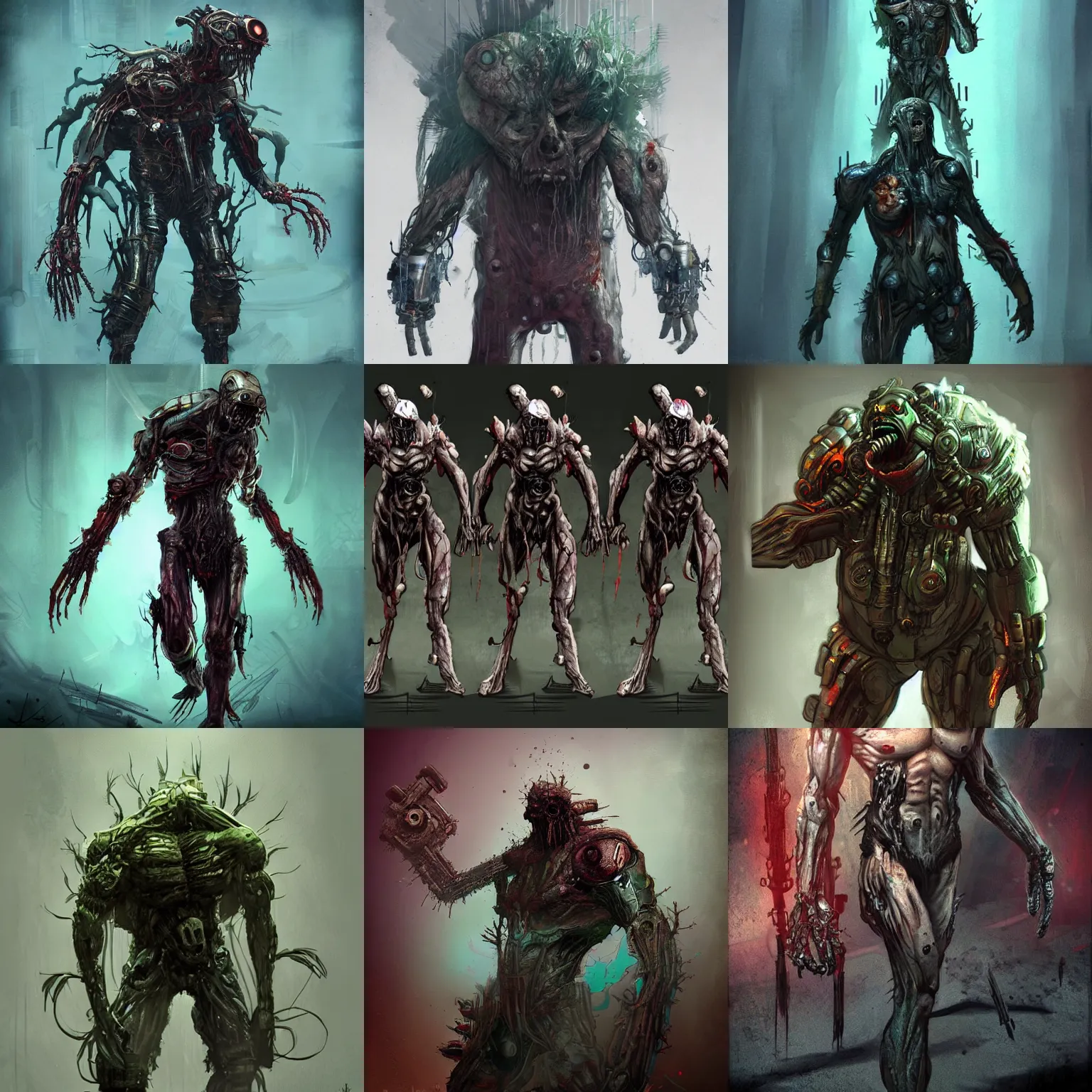 Prompt: biopunk mutant super soldier, creepy, horror, concept art, artstation