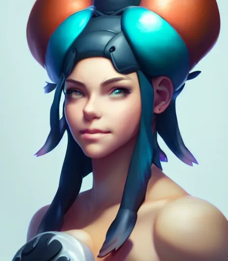 Image similar to beautiful portrait of a gorgeous personal trainer who looks like Bowsette , character design by charlie bowater, ross tran, artgerm, and makoto shinkai, detailed, soft lighting, rendered in octane