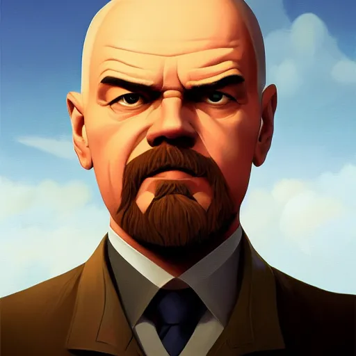 Image similar to face icon stylized minimalist vladimir lenin, loftis, cory behance hd by jesper ejsing, by rhads, makoto shinkai and lois van baarle, ilya kuvshinov, rossdraws global illumination