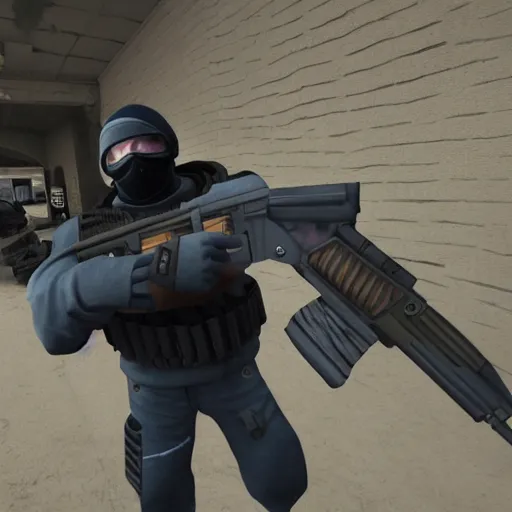 Image similar to Viktor Orban as a Counter-Terrorist in CSGO