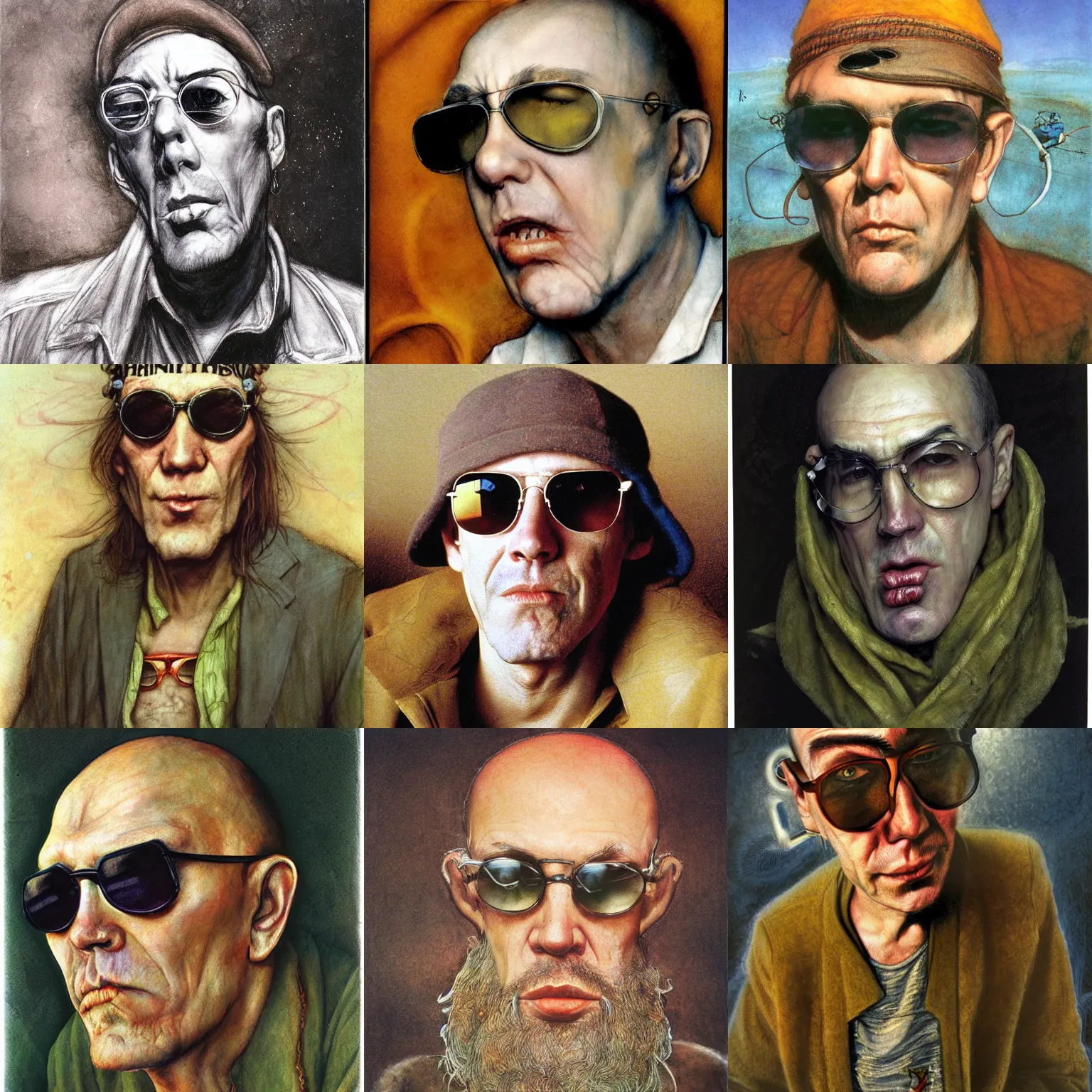 Prompt: Hunter S Thompson by Brian Froud