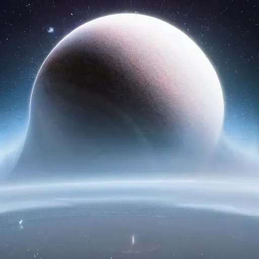 Prompt: a planet that looks like it was made by human in the future to sustain life, stars in the background, natural, ultra detail. digital painting, beautiful, concept art, ethereal, cinematic, epic, ray tracing 8k, high detail, Artstation, illustration, Trending on Artstation, Artstation HQ, Artstation HD, deviant art, Pinterest, digital art,