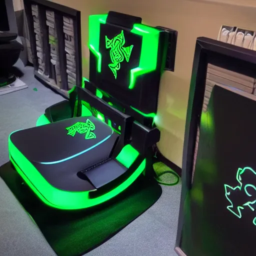 Image similar to razer gaming toilet