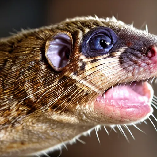 Image similar to photo of a scaly reptilian ferret