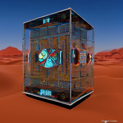 Image similar to a pachinko machine in the desert, by Moebius, high quality, sharp focus, 8k, trending on Artstation, surreal