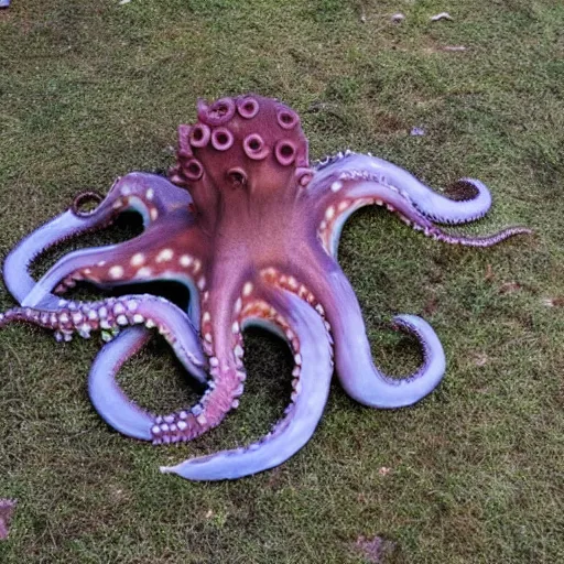 Prompt: octopus pretending to be a human