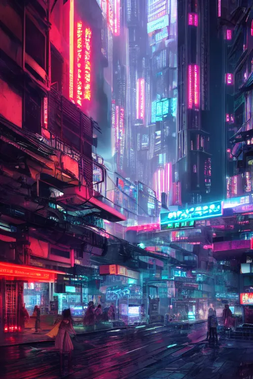 Image similar to GTR XU1, Futuristic Asian city at night with rain, Cyberpunk style, Neon lights, Matte painting, cinematic lighting, corona render, smoke, light rays, 8k