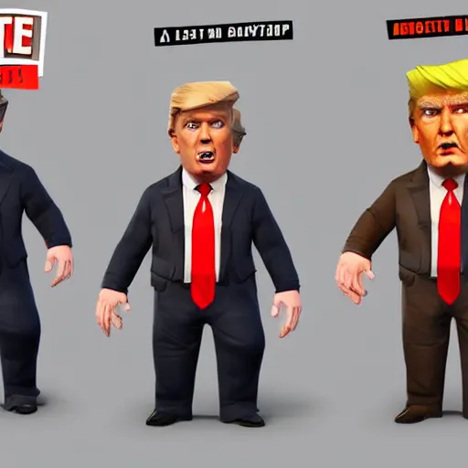 Prompt: trump as a fortnite skin