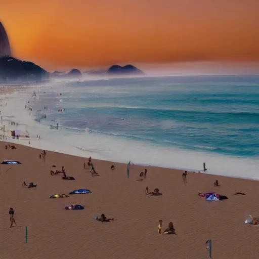 Image similar to praia de ipanema, photorealistic, 8 k