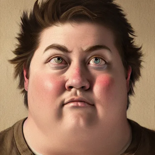 Image similar to portrait of the real life Big Chungus, highly detailed, digital painting, trending on artstation, concept art, smooth, sharp focus, by caravaggio