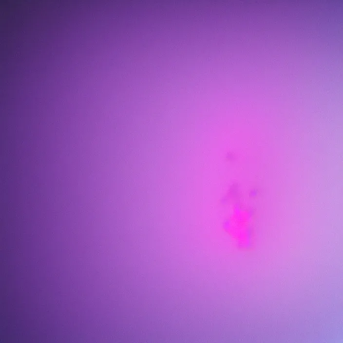 Prompt: close up inside of a frosted glass cube with soft reflective lights, purple, pink, cerulean, dark purple, Cinema 4D, grainy texture