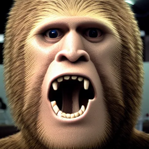 Image similar to gary busey as bigfoot