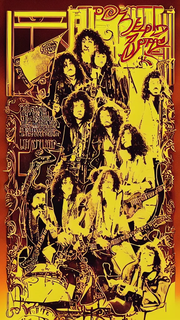 Image similar to Led Zeppelin concert poster By a Frank Bettencourt